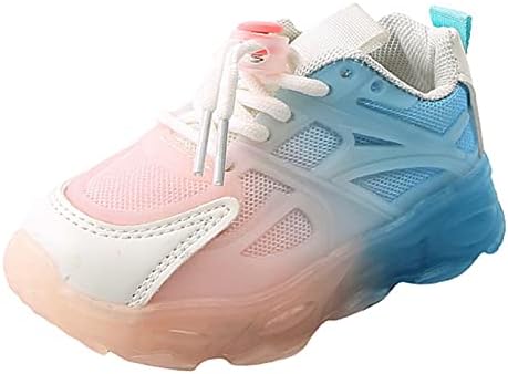 SYNIA Erkek Kız LED Sneakers Yanıp Sönen Ayakkabı Koşu spor ayakkabı Nefes Hafif Küçük Büyük Çocuklar için