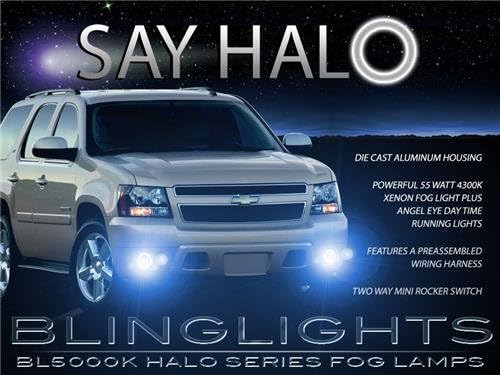 Beyaz LED Halo Sis Lambaları ışıkları İle Uyumlu 2007-2014 Chevy Avalanche