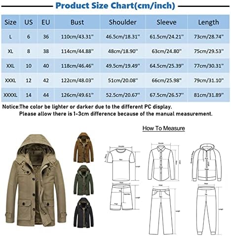 XZHDD Kış ceket Mens için, artı kadife Kalınlaşmış Polar Açık Rüzgar Geçirmez Fermuar Askeri Sıcak kapşonlu Ceketler