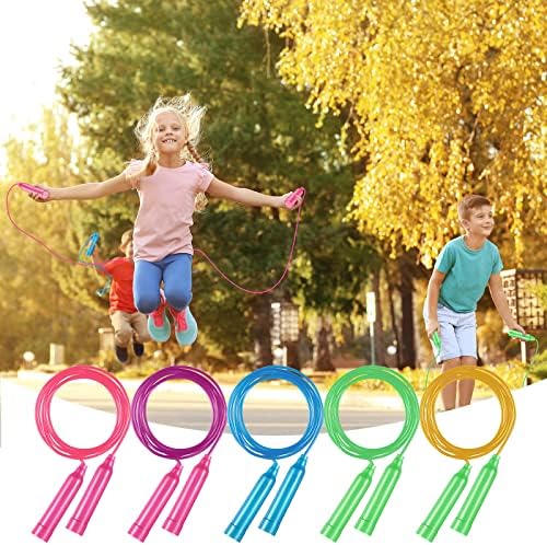30 Adet Renkli Atlama İpi Seti Ayarlanabilir Spor Atlama İpi 7.5 ft Plastik Atlama İpleri Çocuklar için Yetişkin Açık