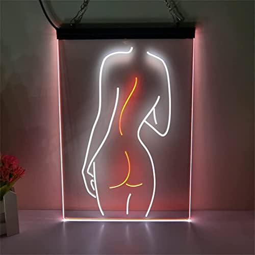 DVTEL Lady geri Neon burcu Led modelleme ışık aydınlık harfler tabela akrilik Panel Neon dekoratif ışık, 30x40 cm