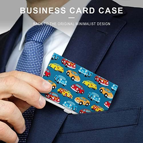 Sevimli Renkli Arabalar İş kimlik kartı tutucu İnce Durumda Profesyonel Metal kartvizit düzenleyici Cep