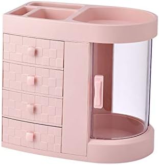 Anncus Akrilik Çekmece Kozmetik Mücevher Kutusu Tuvalet Masası Cilt Bakımı Raf Ev Mücevher Kutusu - (Renk: mavi)