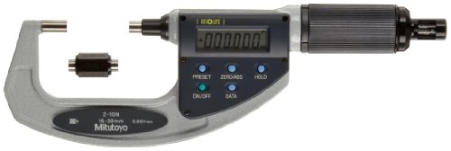 Mitutoyo 227-204 MUTLAK Digimatic LCD Mikrometre, Sürtünme Yüksük, 15-30mm Aralığı, 0.001 mm Mezuniyet, + /-0.002