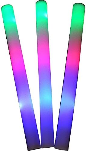 YMCtoys led ışık Up Köpük Sopa Üç Modları Renk Değiştirme Glow Parti Malzemeleri Cadılar Bayramı için, Övgüler, Konser