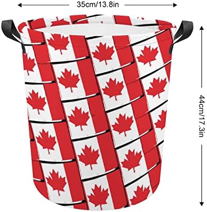 Kanada Flagr çamaşır sepeti Katlanabilir Çamaşır Sepeti çamaşır kutusu saklama çantası Kolları ile