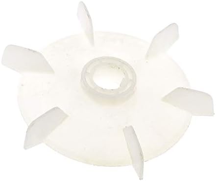 X-DREE Yedek Beyaz Plastik 1.8 cm İç Çap Altı Çark Motoru Fan Kanadı(Reemplazo De Plástico BLANC-O 1.8 cm Çap İç Çap