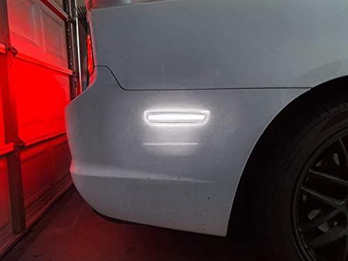 ıJDMTOY füme Lens beyaz tam LED arka yan işaretleyici ışık kiti Dodge 2008-14 Challenger ve 2011-14 şarj cihazı ile