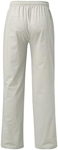 MIASHUI Erkek Katı Yaz Rahat Renk erkek Dantel-up Cep pamuklu pantolon Pantolon erkek Pantolon Boyutu 50 Pantolon