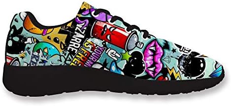 CYCEOS Koşu spor ayakkabılar Unisex Patlama Güç Patlama Komik Nefes Kaymaz Açık Sneakers Yastıklama egzersiz ayakkabıları
