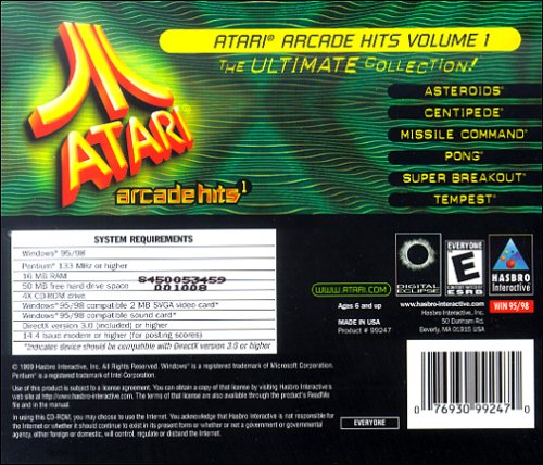 Atari Arcade Hits 1 (Mücevher Kutusu) - PC