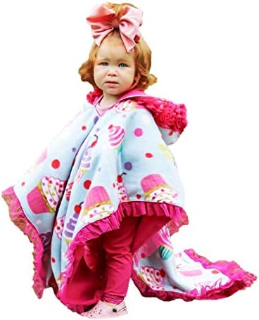 Çocuklar için Birdy Butik Araba Koltuğu Panço-Kapüşonlu Tersinir Sıcak Battaniye - Emniyet Kemerleri Üzerinde Kullanımı
