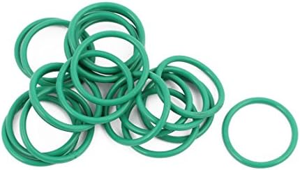 Aexıt 20 Adet Yeşil Contalar ve O-ringler 22mm x 1.9 mm ısı Direnci Yağa Dayanıklı NBR Nitril Kauçuk O Ring O-ringler