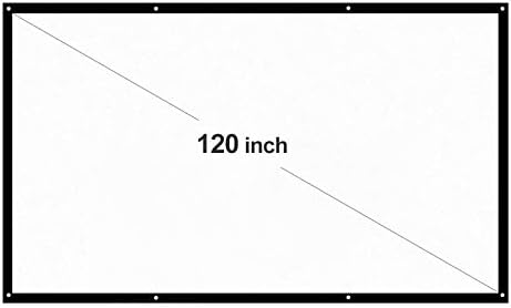 GPPZM Taşınabilir projeksiyon perdesi 16: 9 120 İnç Diyagonal Projeksiyon Ekranı Katlanabilir Ev Sineması Duvar Projeksiyon