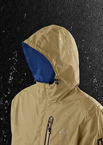 Rdruko erkek Su Geçirmez Yağmur Ceket Hafif Açık Yürüyüş Spor Softshell Kapüşonlu Yağmurluk