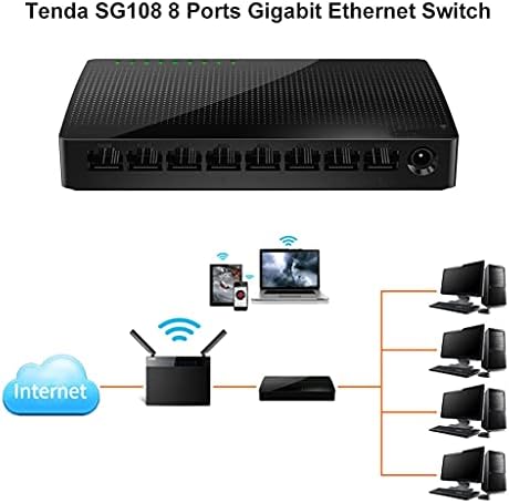 YFQHDD 8-Port Masaüstü Gigabit Anahtarı / Hızlı Ethernet Ağ Anahtarı LAN Hub / Tam veya Yarım Dubleks Değişim