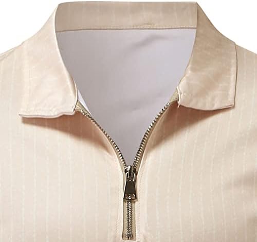 Erkek Rahat Şerit İki Parçalı Set Fermuar Yaka Bluz İpli cep pantolon seti Moda Para Takım Elbise Erkekler için Haki