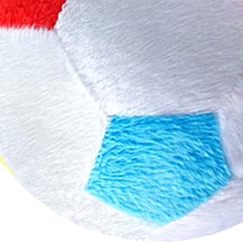 Colaxi Peluş Futbol Oyuncak, futbol Topu Peluş Yastık Spor Oyuncaklar 17 cm Çapı Yumuşak Çıngırak Dolması peluş oyuncak