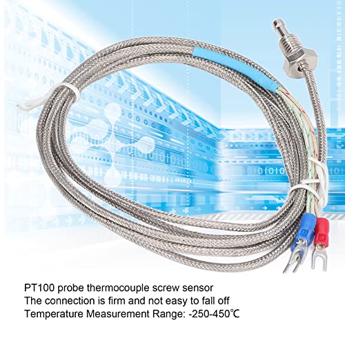 Sıcaklık Sensörü, PT100 Termokupl Dedektörü, Termokupl Sıcaklık Sensörü Vidalı Tip Endüstriyel Dönüştürücü, Endüstriyel