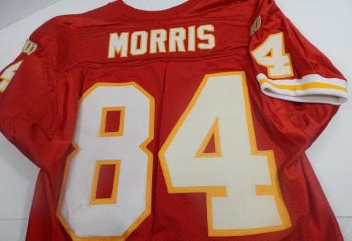 1996 Kansas City Chiefs Morris 84 Oyunu Yayınlandı Kırmızı Forma 44 DP32709 - İmzasız NFL Oyunu Kullanılmış Formalar