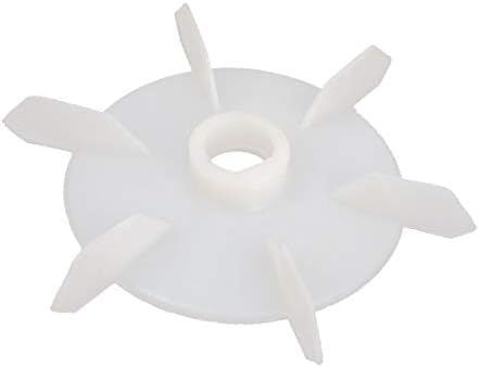 X-DREE 20mm Inner Dia 6-Vane Impeller Plastic Motor Fan Vane Wheel Replacement White(Reemplazo de la rueda de paletas