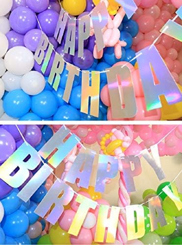 Sevimli Doğum Günü Partisi Kiti için Köpekler Kız, Dahil Bandana Atkı, Blingbling Parti Şapka, Holografik Mutlu Doğum