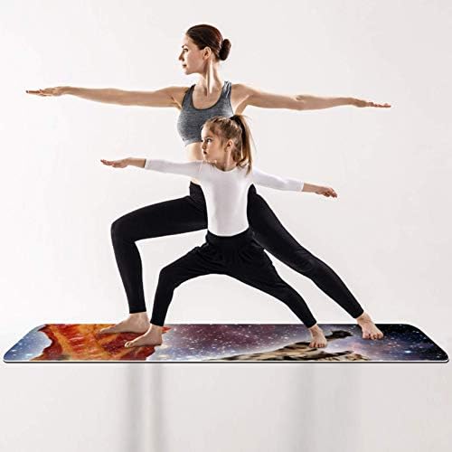 Siebzeh Kedi Fare Bacon Galaxy Premium Kalın Yoga Mat Çevre Dostu Kauçuk Sağlık ve Fitness Her Türlü Egzersiz Yoga