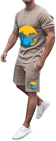 Bmısegm Yaz Erkek T Shirt Erkek Yaz Kıyafeti Plaj Kısa Kollu Baskılı Gömlek Kısa Elbise Gömlek Pantolon Takım Elbise