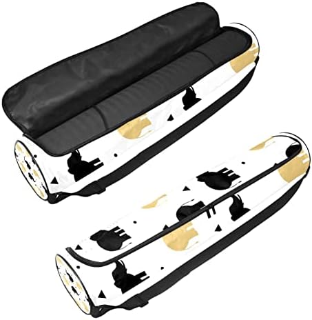 Yoga Mat çanta taşıyıcı Ayarlanabilir Omuz Askısı ile, Fil Siyah, 6.7x33. 9in/17x86 cm egzersiz yoga matı Taşıma Çantası