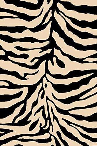 Beyaz 3X8 Oyma Siyah Veya Beyaz Zebra Derisi Modern Runner Halı