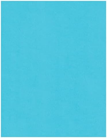 Plaj Mavisi Kart Stoğu Kağıdı - 8,5 x 11 inç Premium Mat 83 LB. Kapak-Kart Stoğu Deposundan 50 Sayfa