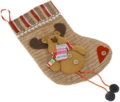 ABOOFAN 1 Adet Karikatür Noel Çorap Şeker Hediye Çantası Narin Hediye Paketleme Çantası Asılı Çorap Noel Ağacı Süsleme