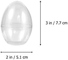 Sewroro Şeker Takı 8 pcs Yumurta Şekilli Doldurulabilir Süs Paskalya Hediye Şeker Tedavi Kutusu Doldurulabilir Yumurta